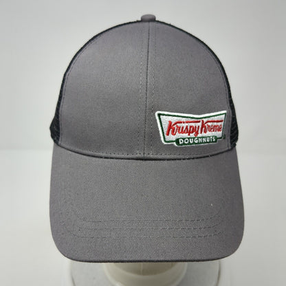 Krispy Kreme Doughnuts Snapback Trucker Hat Gray OS Adjustable Mesh Back HALO