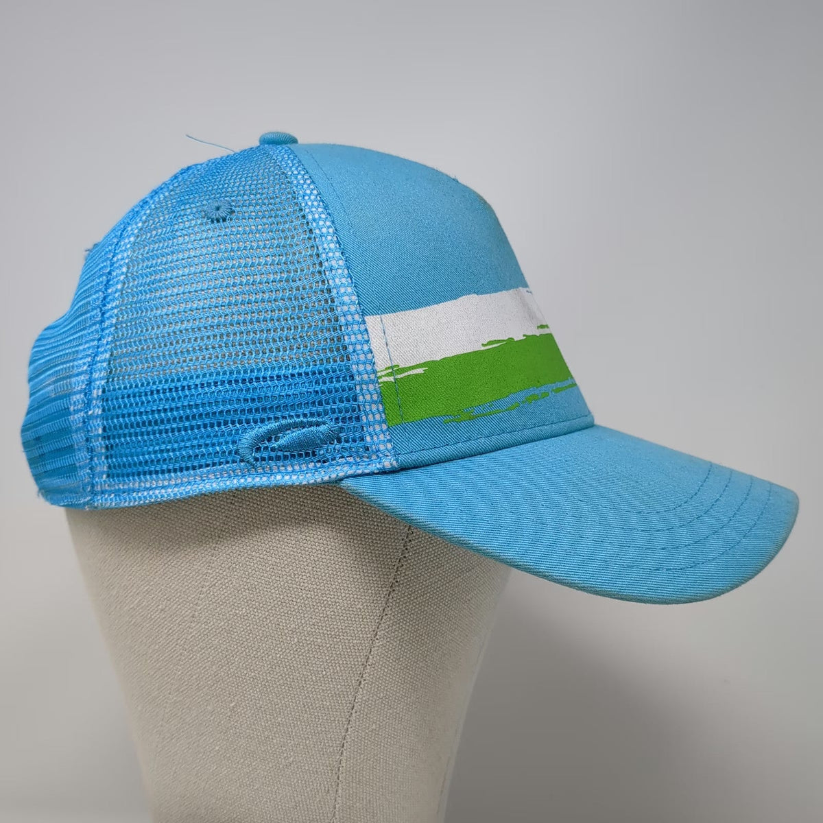 Pukka Trucker Hat Blue One Size Idaho Tamarack Resort Mesh Back Snapback Graphic