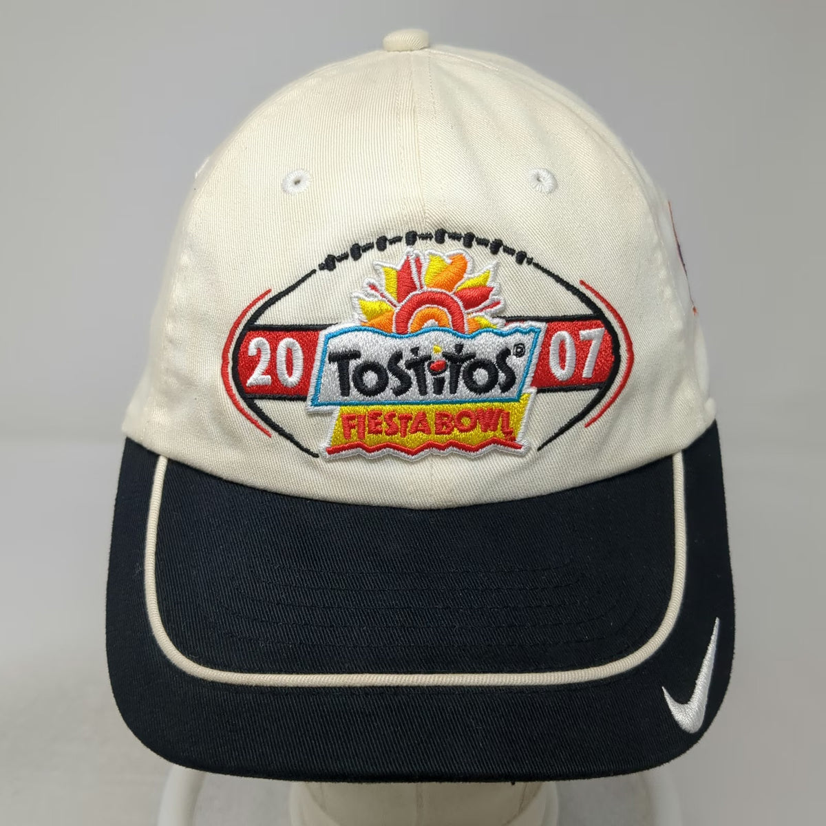 Nike Boise State Broncos NCAA White Black Cap One Size 2007 Fiesta Bowl BCS Hat