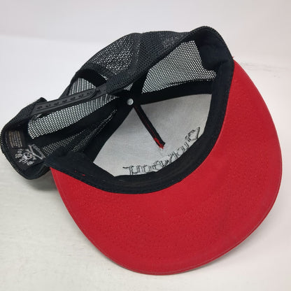 Sick Boy Motorcycles Trucker Hat Red One Size Snapback Mesh Black Embroidered