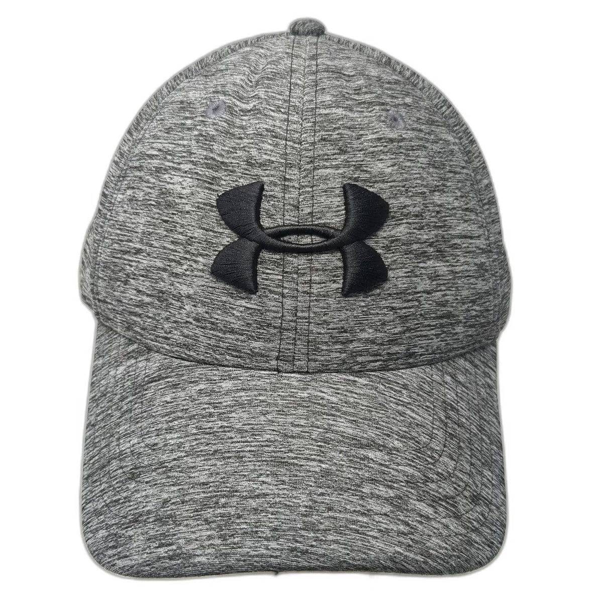 Under Armour Baseball Cap Gray XL Fitted Embroidered Logo Heathered Athletic Hat