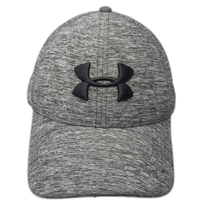 Under Armour Baseball Cap Gray XL Fitted Embroidered Logo Heathered Athletic Hat