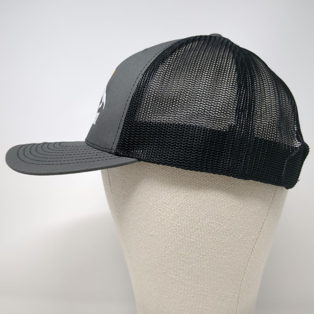 Richardson Trucker Hat Gray One Size Keep It Cool Mountain Snapback Mesh 112