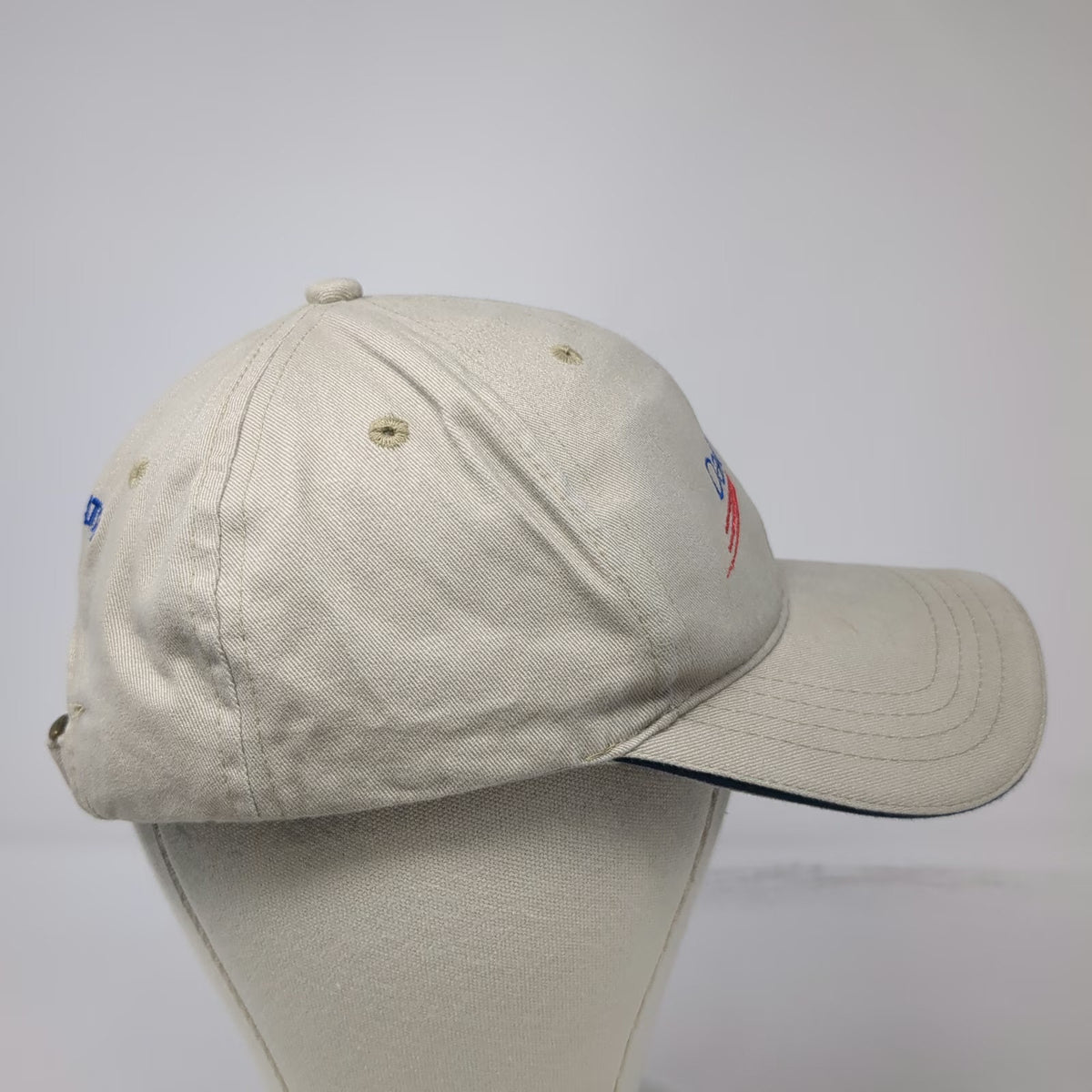 Dallas Airmotive BBA Aviation Slideback Baseball Cap Beige One Size Hat