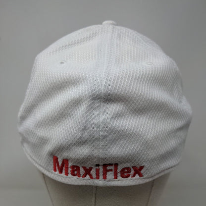 ATG Fitted Hat White Medium/Large Embroidered Maxiflex New Era 39Thirty