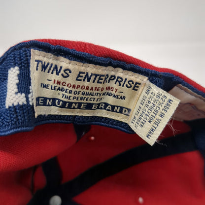Boston Red Sox MLB Twins Enterprise Baseball Cap Blue Red One Size Flexfit Hat