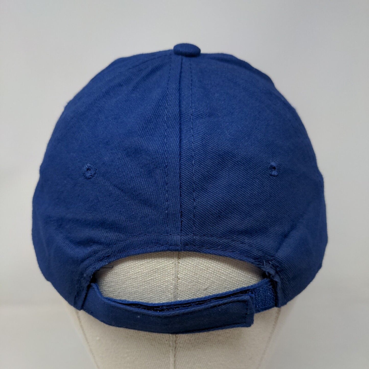 Avengers Strapback Hat Blue OSFM Adjustable Solid Vent Holes 6 Panel