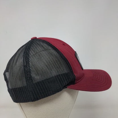 Dearybury Oil Gas Snapback Trucker Hat Red One Size Adjustable Mesh Back