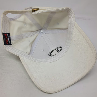 Otto Beechcraft Baseball Cap White One Size Slideback Side Logo 100% Cotton Hat