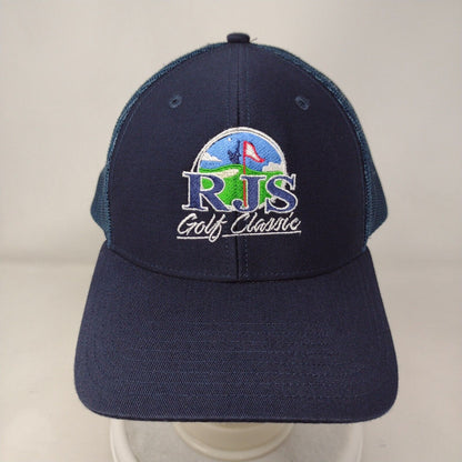 RJS Golf Classic Snapback Mesh Back Trucker Hat Blue One Size Richardson