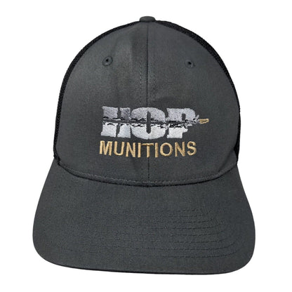 Hop Munitions Fitted Trucker Hat Gray L/XL Embroidered Mesh Back Richardson