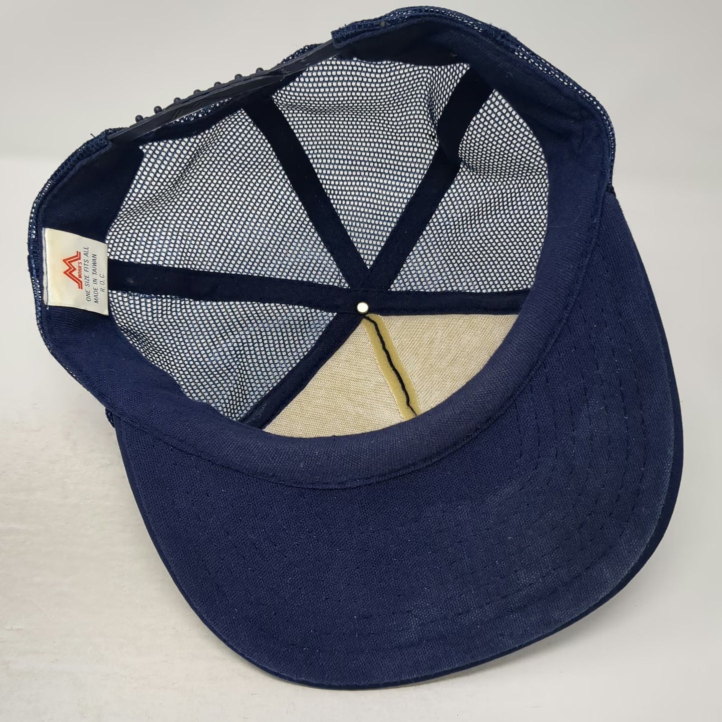Mohr's Trucker Hat Blue One Size Snapback Nelsons Trout & Salmon Feeds Fishing