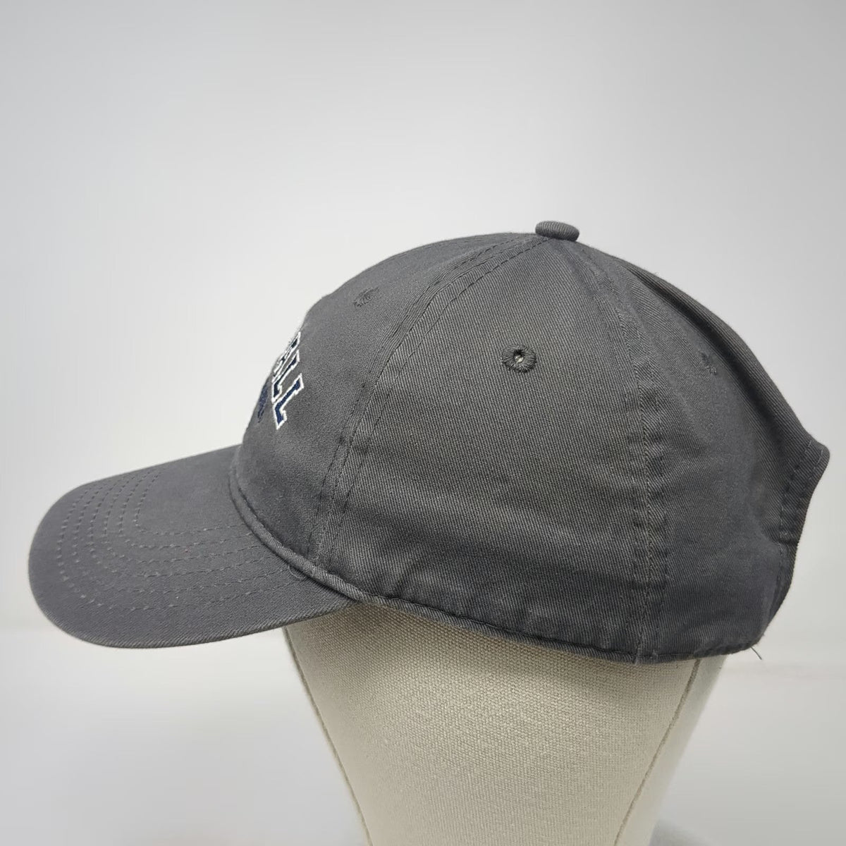 National Baseball Hall of Fame Gray One Size Cap Strapback 1939 Blue White Hat
