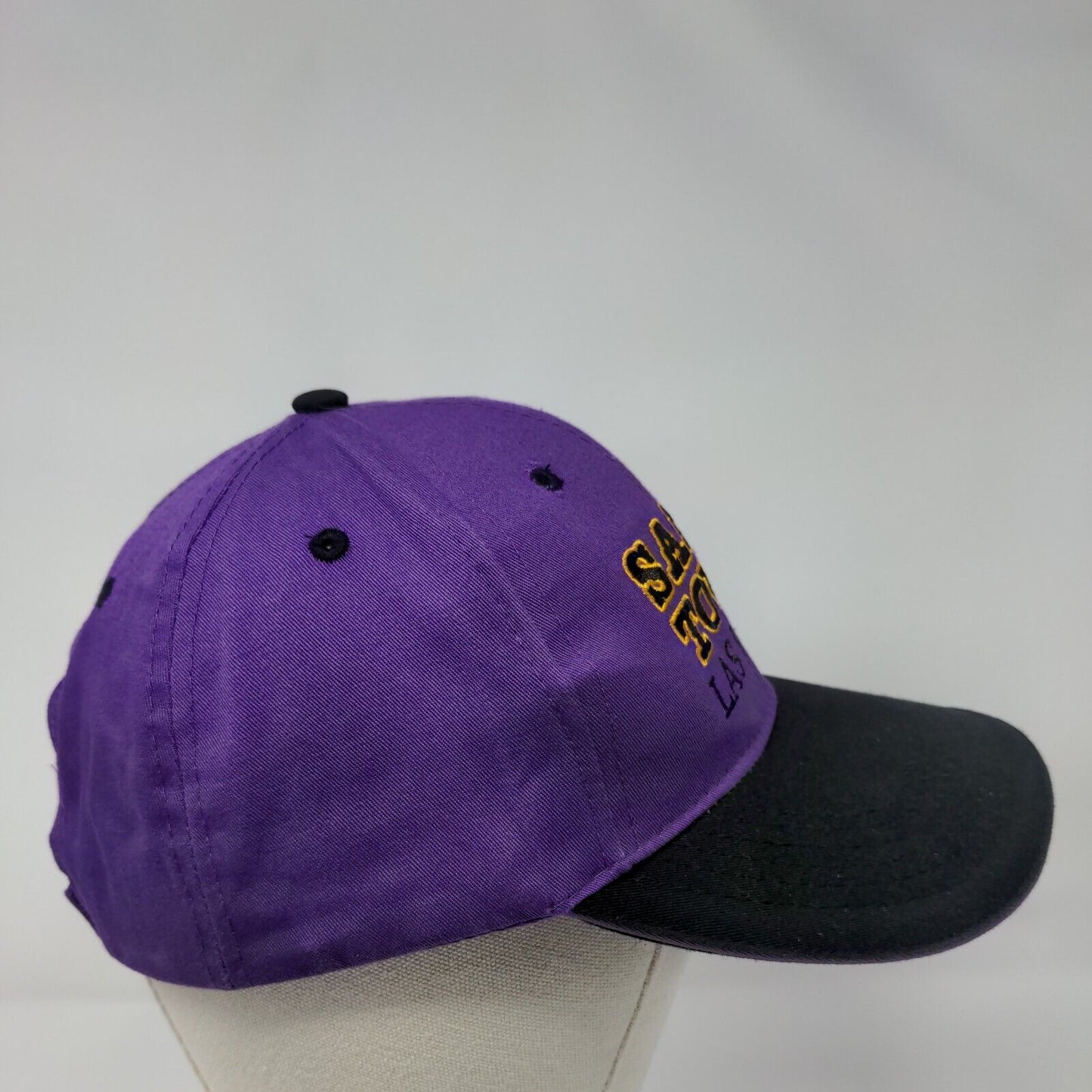 Sam's Town Las Vegas Strapback Hat Purple OSFA Embroidered Colorblock