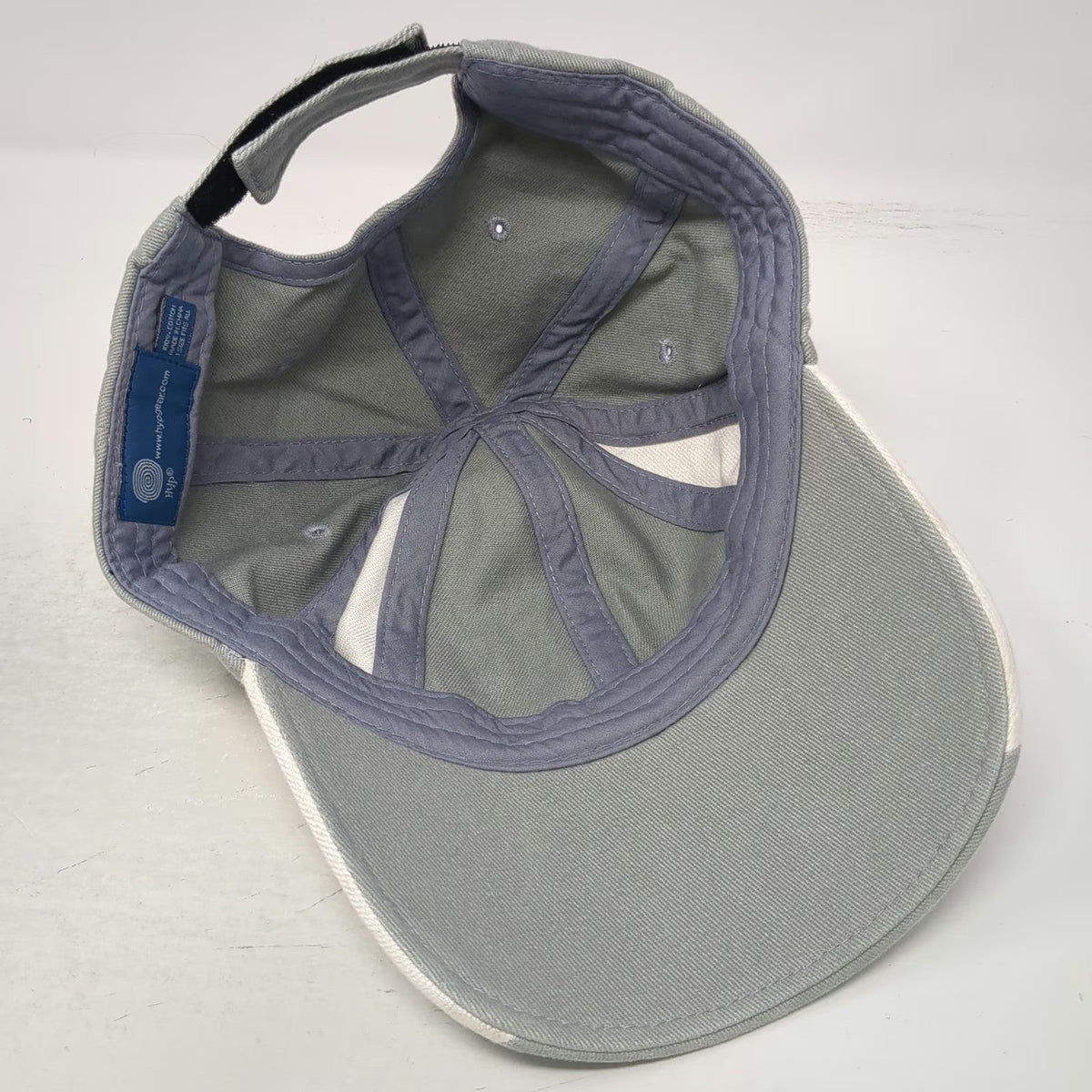 Hyp Carteret Elks 2235 Gray Baseball Cap One Size Strapback Two Tone Cotton Hat