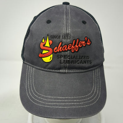 T&P Schaeffer's Specialized Lubricants Gray Black Baseball Cap One Size Hat