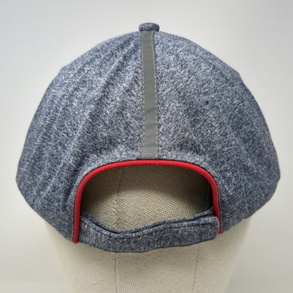 Domino's Pizza Baseball Cap Blue OSFM Reflective Stripe Strapback Hat Heathered