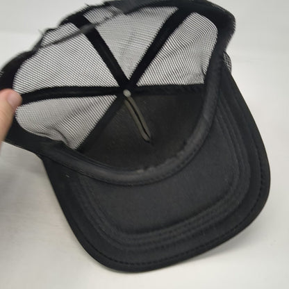 Black One Size Trucker Hat Star Norwegian Wood Lyrics Graphic Mesh Foam Front