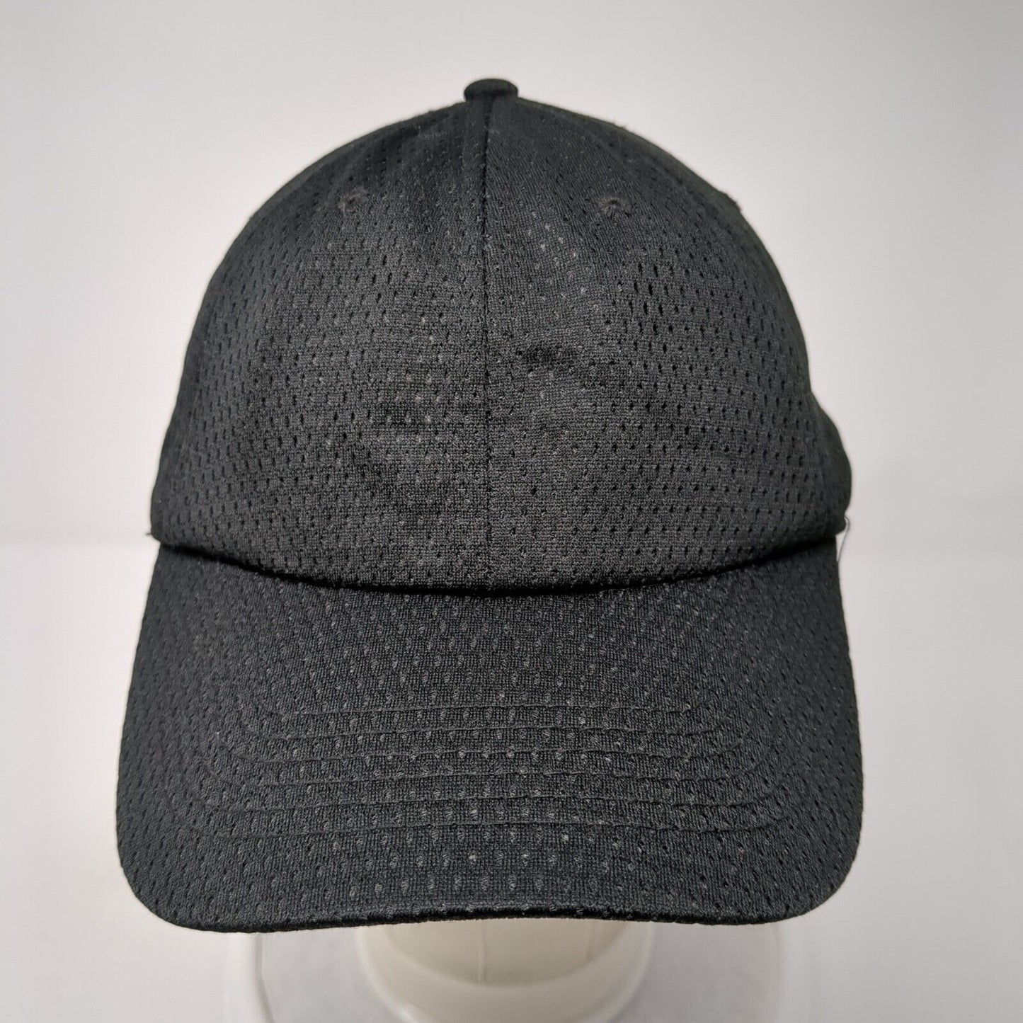 Cobra Strapback Hat Black One Size Adjustable Breathable 6 Panel Blank