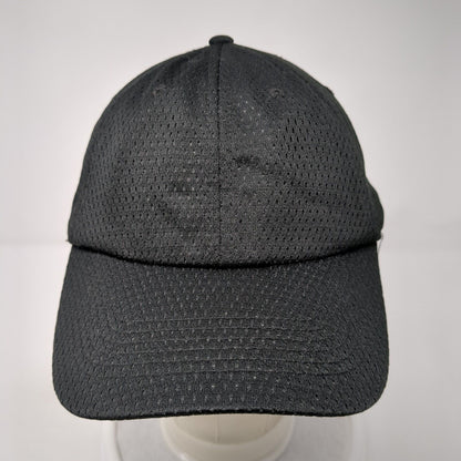 Cobra Strapback Hat Black One Size Adjustable Breathable 6 Panel Blank