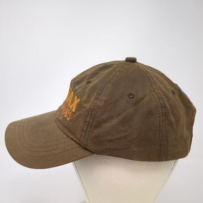 Imperial Pentax Sport Optics Brown Baseball Cap Hat One Size USA Flag Adjustable