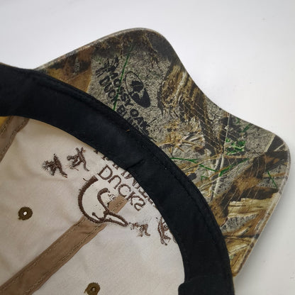 Outdoor Cap Ducks Unlimited Baseball Cap Brown One Size Strapback Logo Camo Hat