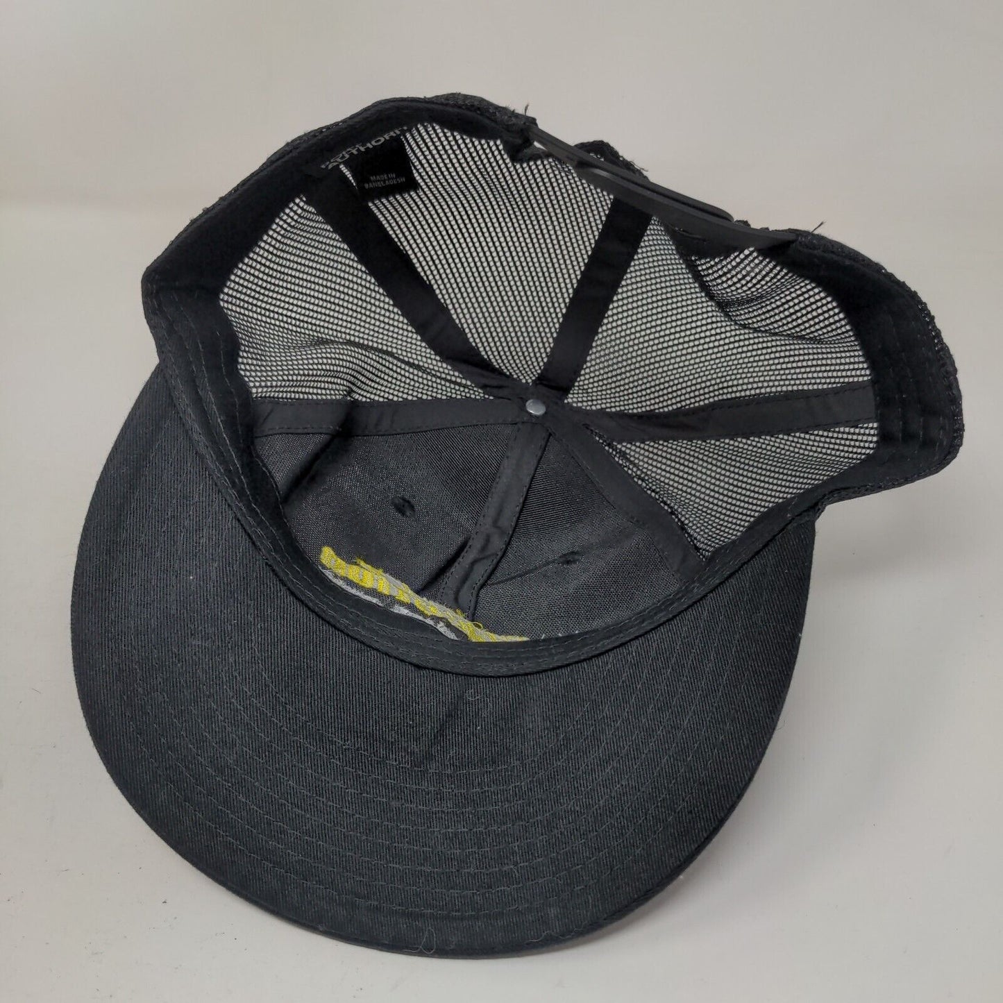 Factory Connection Snapback Mesh Back Trucker Hat Black One Size