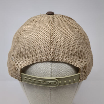 Idaho Kombucha Co. Snapback Mesh Back Trucker Hat Brown OSFA Yupoong