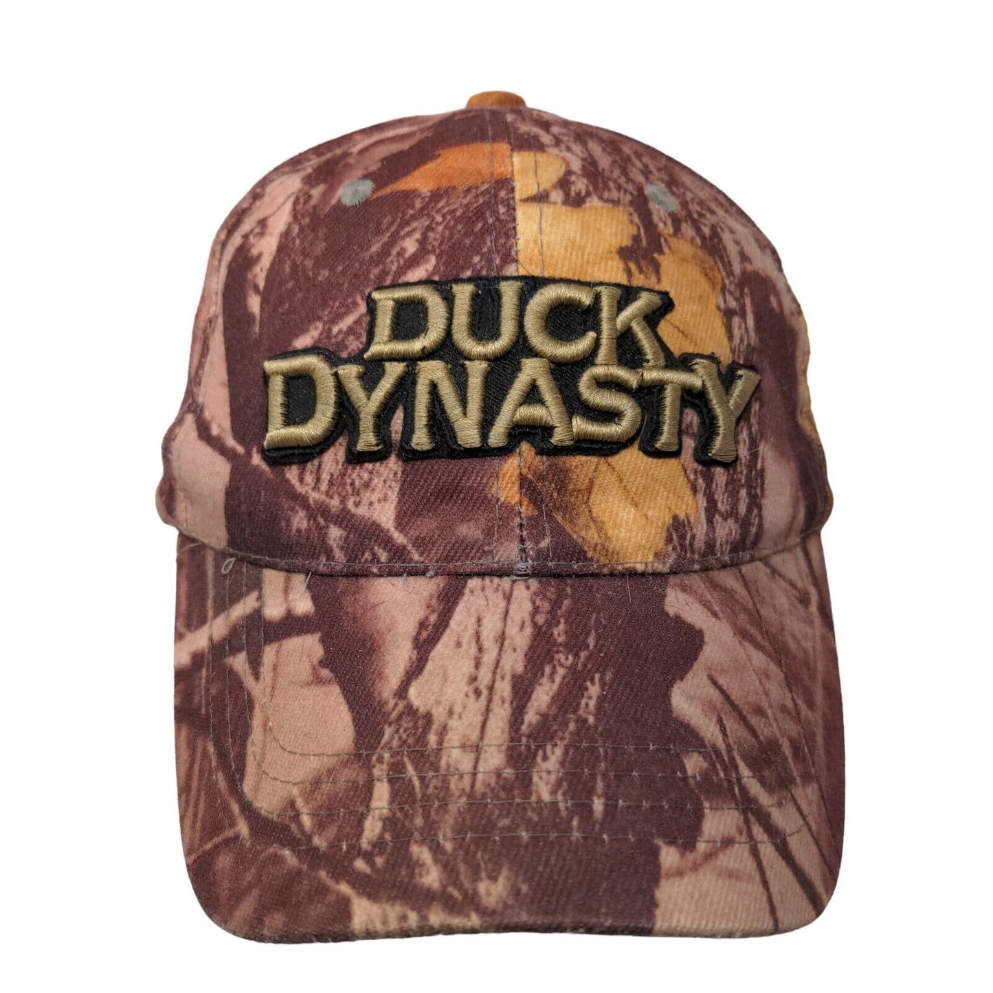 Duck Dynasty Camo Strapback Hat Multicolor OSFA Embroidered Logo