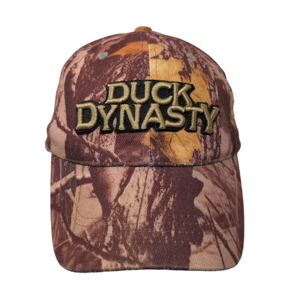 Duck Dynasty Camo Strapback Hat Multicolor OSFA Embroidered Logo