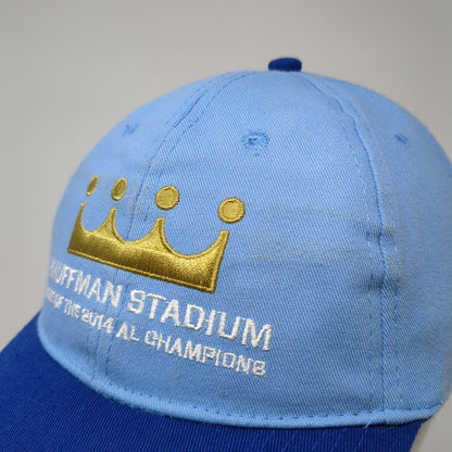 Kauffman Stadium Strapback Hat Blue One Size Adjustable Embroidered