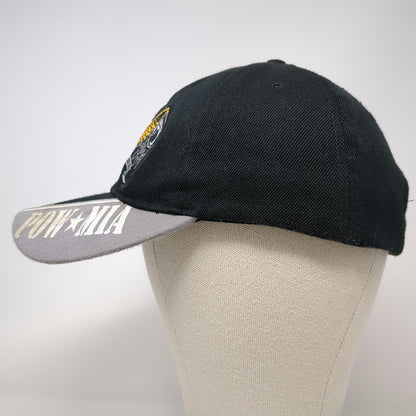 Black Baseball Cap One Size POW-MIA Eagle American Flag Military Veteran Hat