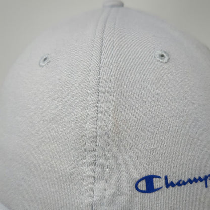 Champion Baseball Cap Gray One Size Slideback Embroidered Script Logo Cotton Hat