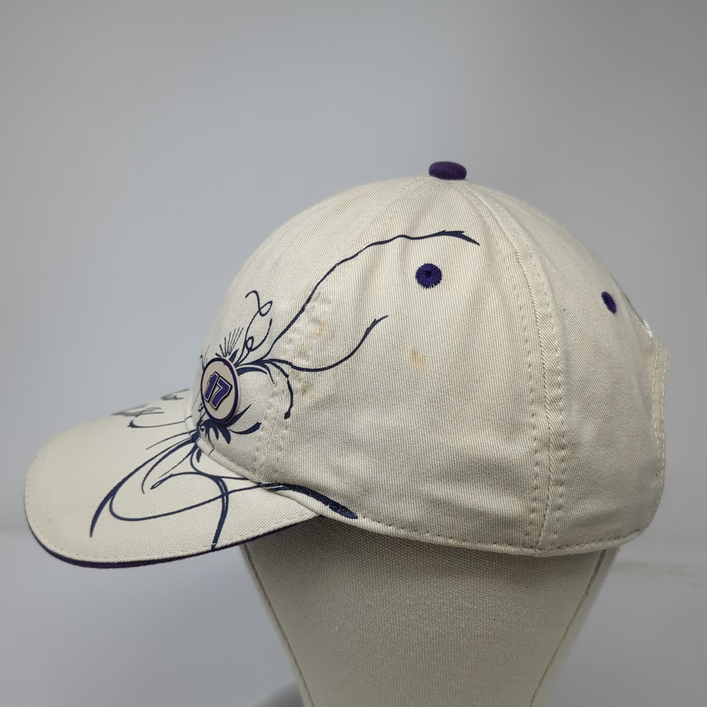 Chase Authentics Baseball Cap Beige OS Matt Kenseth Roush Fenway NASCAR Hat