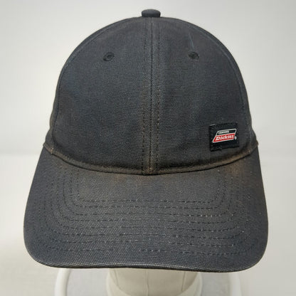 Dickies Snapback Black One Size Genuine Logo Patch Cotton Workwear 6 Panel Hat