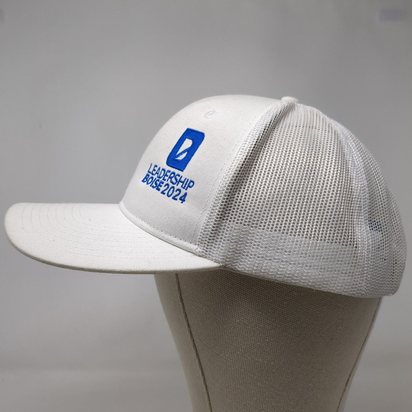 Leadership Boise 2024 Snapback Trucker Hat White One Size Mesh Back