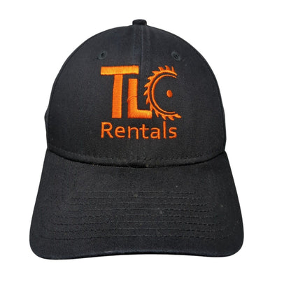 TLC Rentals Fitted Hat Black Medium-Large Embroidered New Era 39Thirty