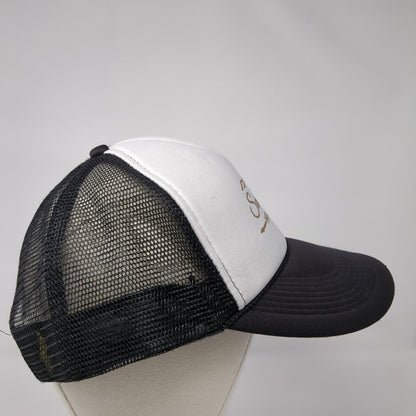 Santa Cruz Mountains Snapback Rope Trucker Hat Black One Size Mesh Back