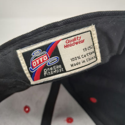 Otto Baseball Cap Black Red One Size Wall Excavation Mackay Excavator Hat