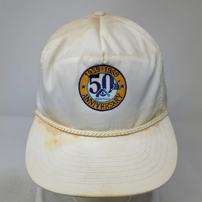 Corporate I.D. 5 Panel White One Size Albertsons 50th Anniversary Rope Hat
