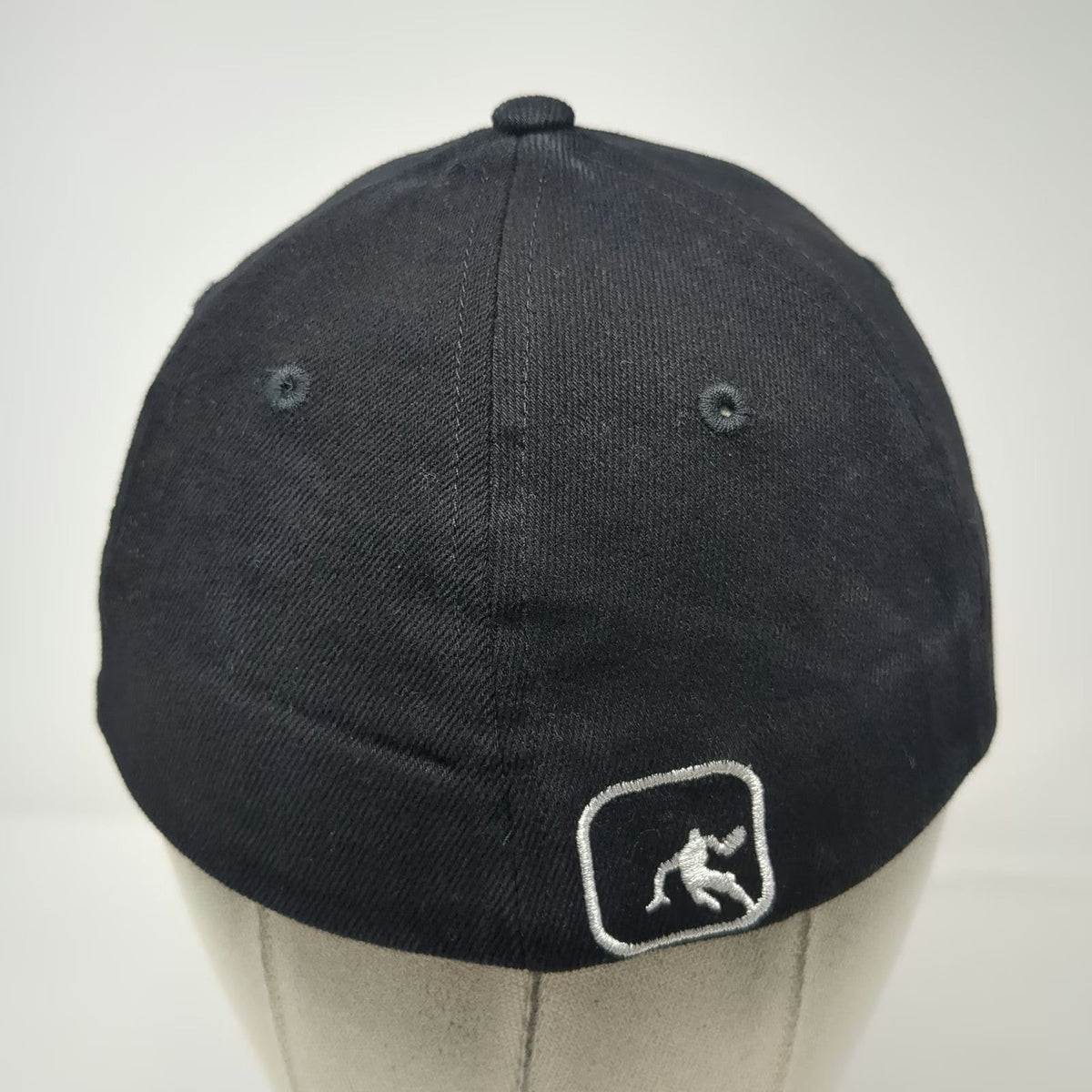 AND 1 Baseball Cap Black M Embroidered Logo Stretch Fit Curved Brim Hat