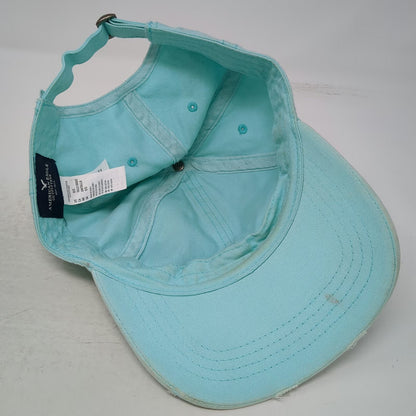 American Eagle Baseball Cap Blue One Size Distressed Cotton Slideback Plain Hat