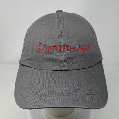 Off The Grid Slideback Hat Gray One Size Embroidered 6 Panel Fahrenheit