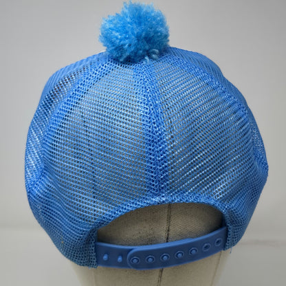 Ad Wear Trucker Hat Blue OS Pom-Pom Daniels Small Engine Repair Nampa ID Vintage