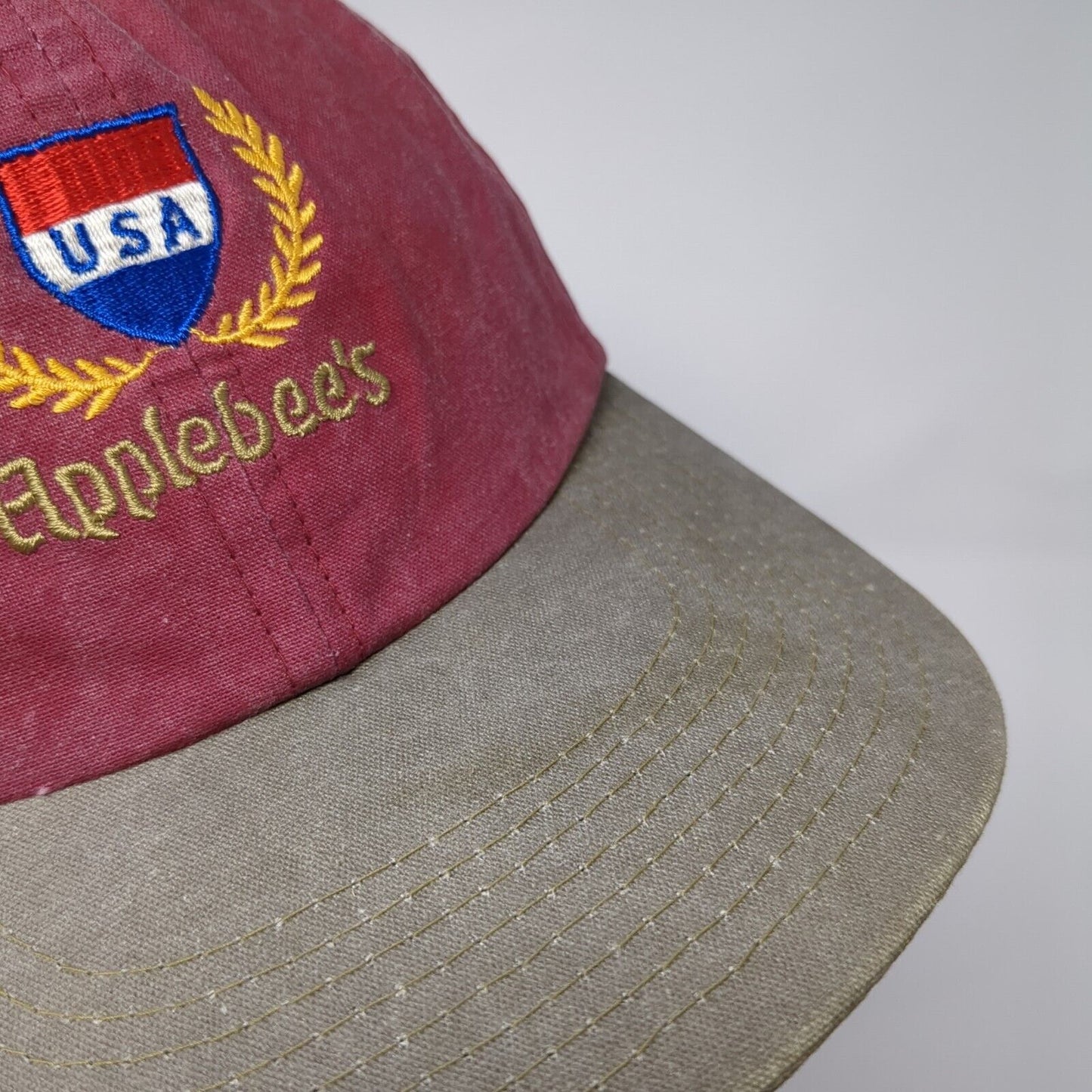Applebee's USA Slideback Hat Multi One Size Adjustable Colorblock