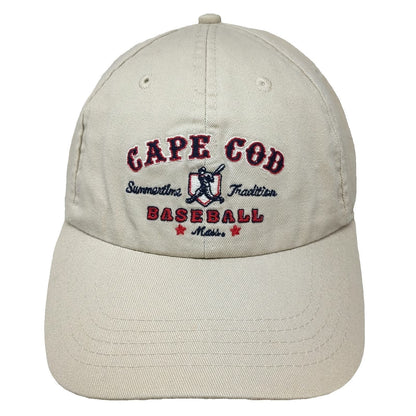 Cuffys Baseball Cap Beige One Size Cape Cod Summertime Tradition Slideback Hat