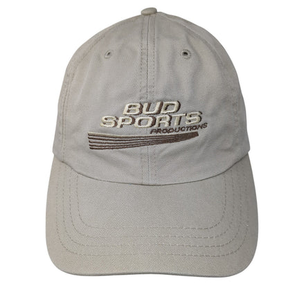 Bud Sports Productions Baseball Cap Beige One Size Adjustable Embroidered Cotton