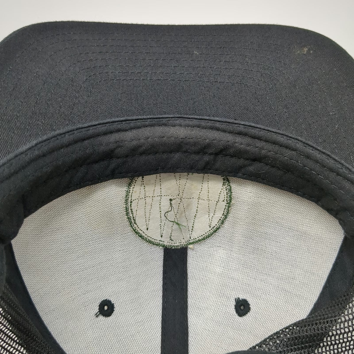 Yupoong Trucker Hat Black One Size Green Lumber Patch Mesh Back Snapback Hat