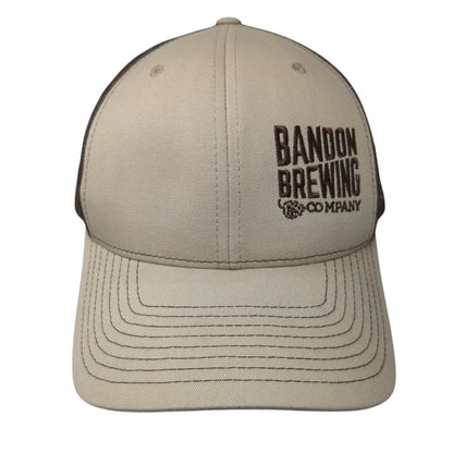 Bandon Brewing Company Snapback Trucker Hat Brown One Size Mesh Back