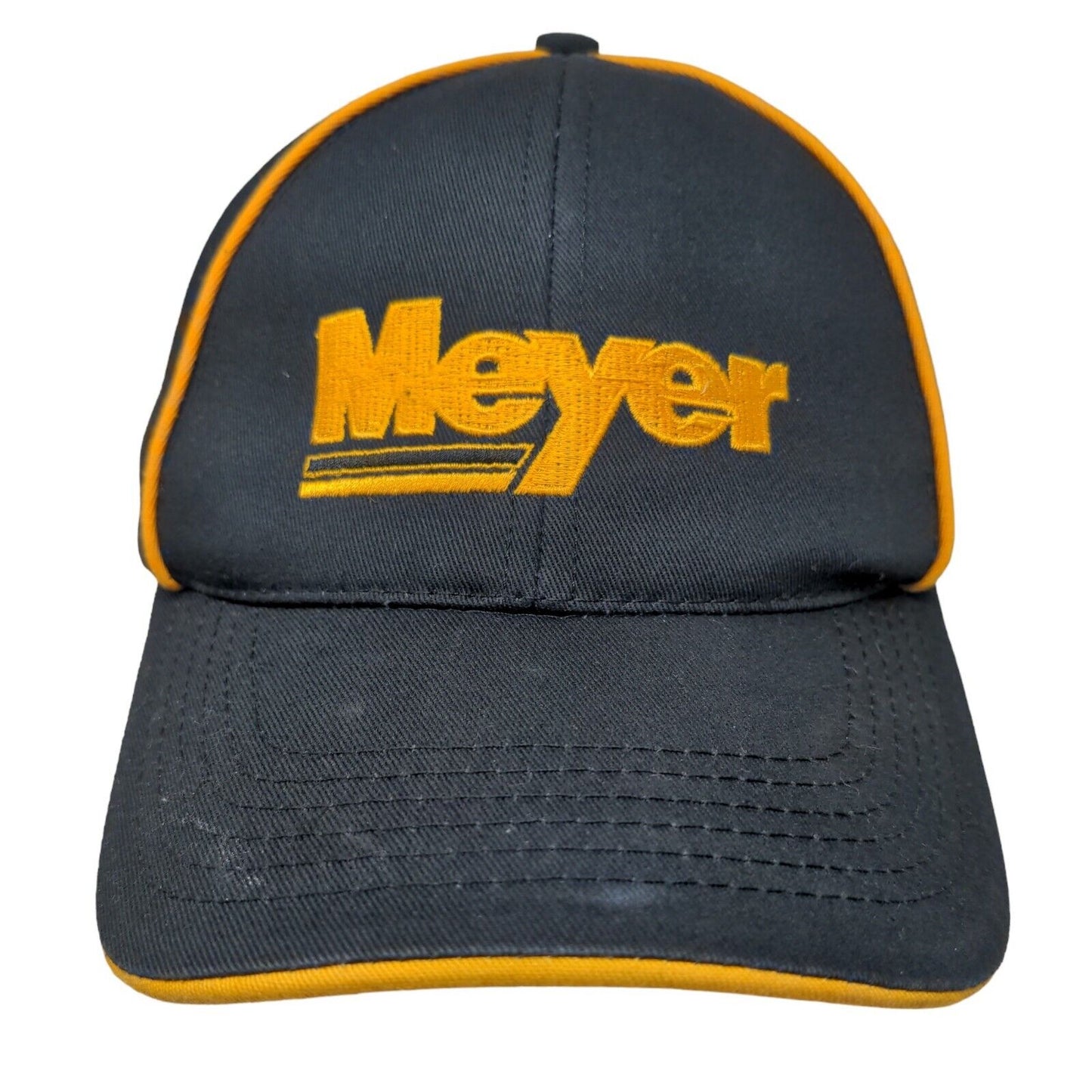 Meyer ROC Men's Strapback Hat Blue Yellow Embroidered Logo Reliable Over Time